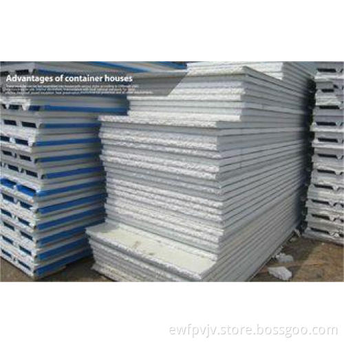 Portable Modular Container Home Kits EPS sandwich panel , d